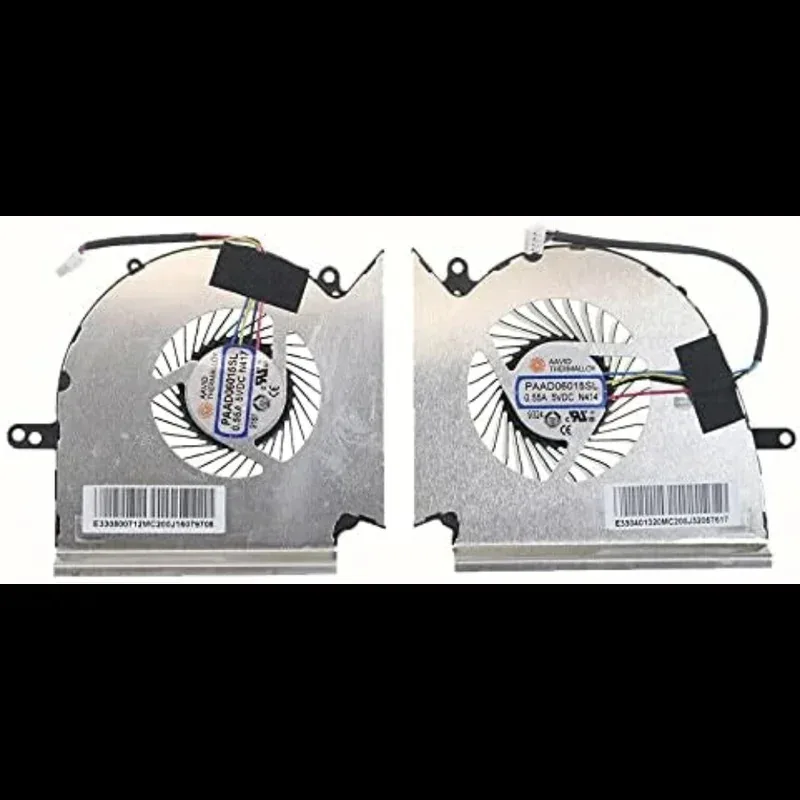 Ventilador de refrigeración CPU + GPU para MSI GE75 Raider GL75 GP75 Leopard MS-17E2 Set TT