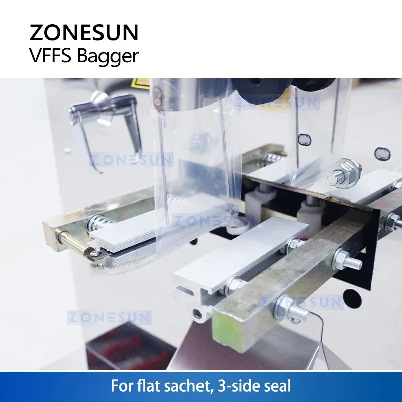 ZONESUN ZS-GZ200 Automatic VFFS Powder Tea Surge Sealing Packing Machine 1-50G Hardware Nut Dry Massive Power Filling