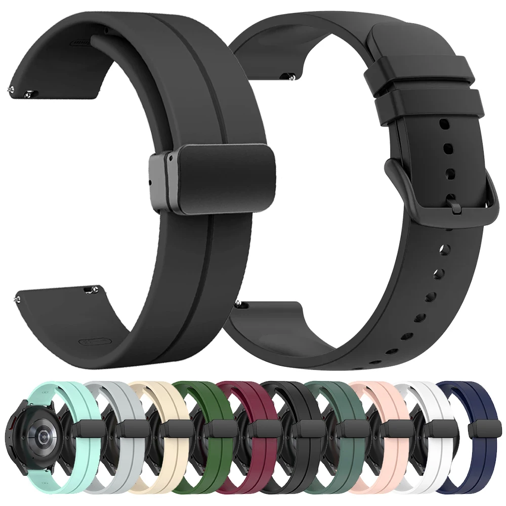 Für Garmin Venu 3 2 Sq Armband Ersatz für Garmin Forerunner 255 265 245 165 Band 20 mm 22 mm Magnetschnalle Silikonarmband