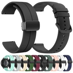 For Garmin Venu 3 2 Sq Bracelet Replacement for Garmin Forerunner 255 265 245 165 Band 20mm 22mm Magnetic Buckle Silicone Strap