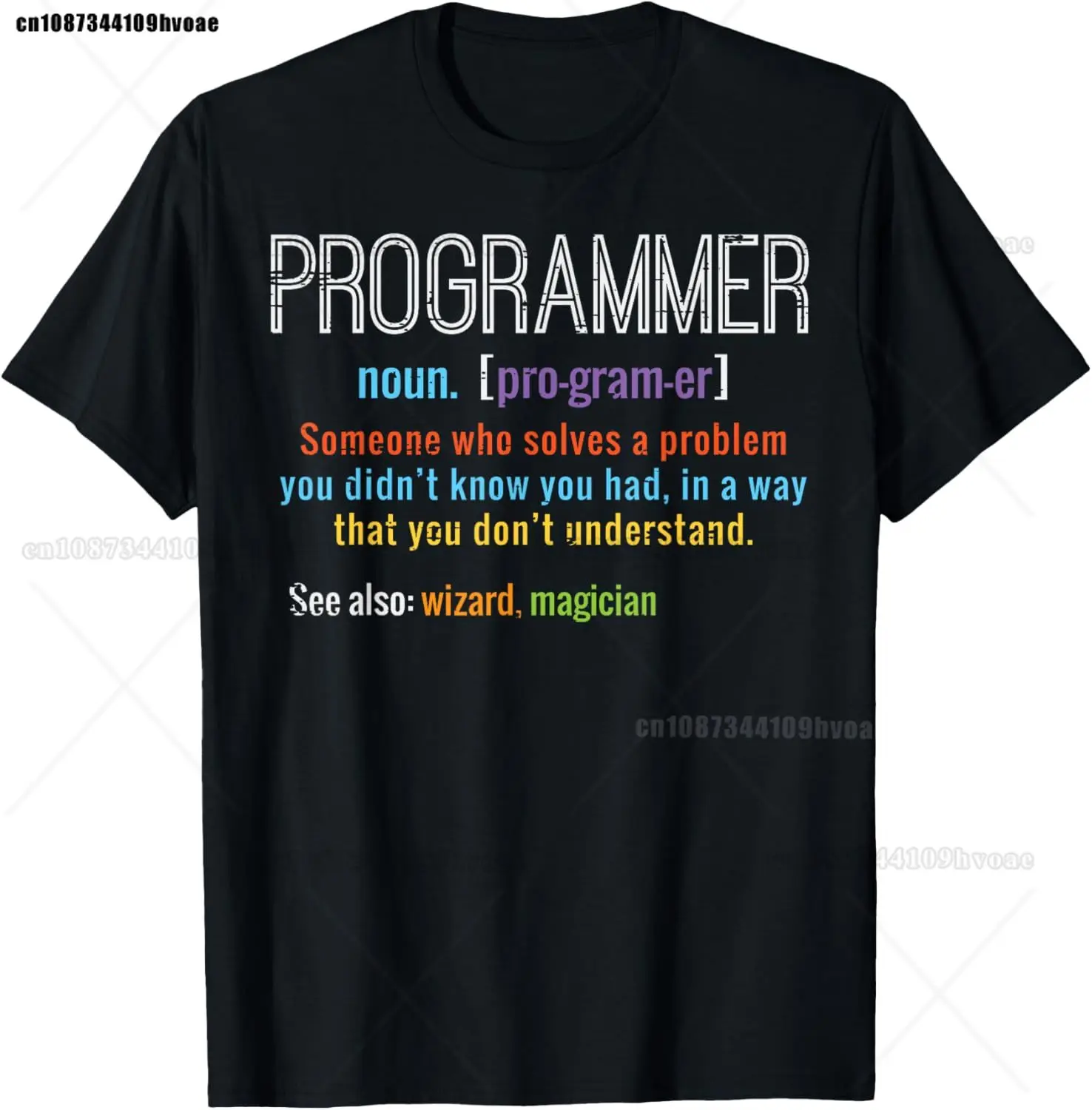 Programmer Definition IT Software Developer Coder Men T-Shirt