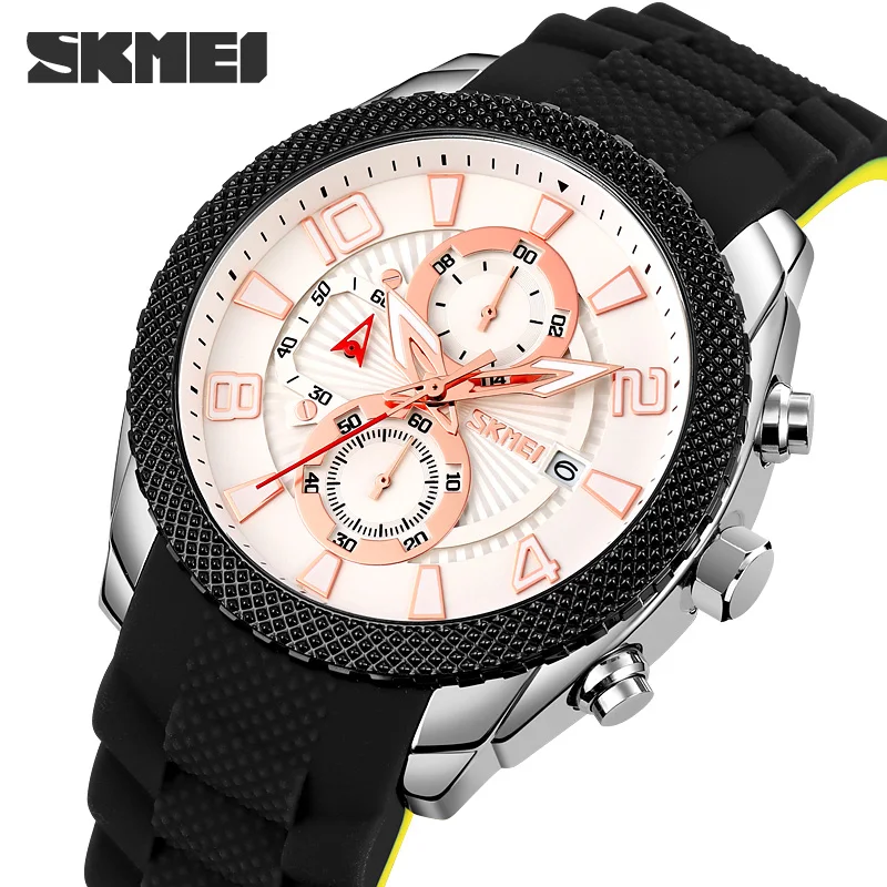 

SKMEI Men's Military Sport Watches Men Waterproof Fashion Silicone Strap Wristwatch Man Clock Luminous Watch Relogio Masculino