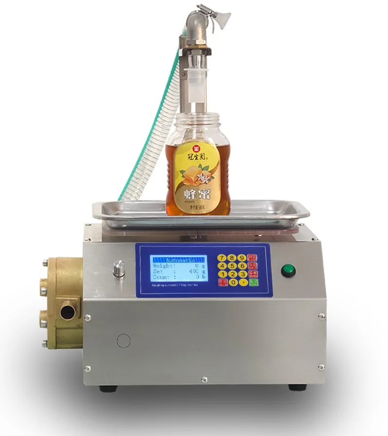 L15 Electric Weight Control Sesame Paste Tomato Sauce Bottle Gear Pump Filling Machine