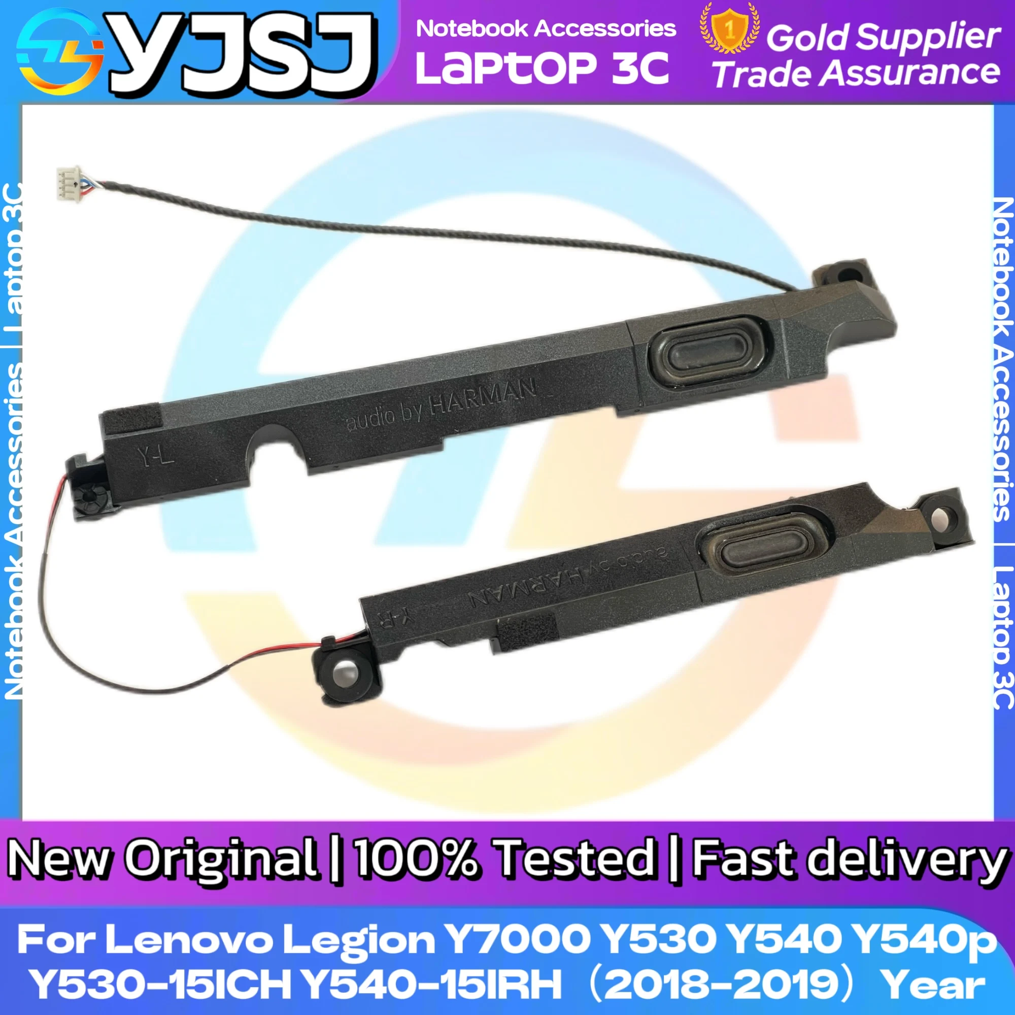 Nouveau haut-parleur intégré pour ordinateur portable d'origine pour Lenovo Legion Y7000 Y530 Y540 Y530-15ICH Y540-15IRH (2018-2019) année PK23000QMC0