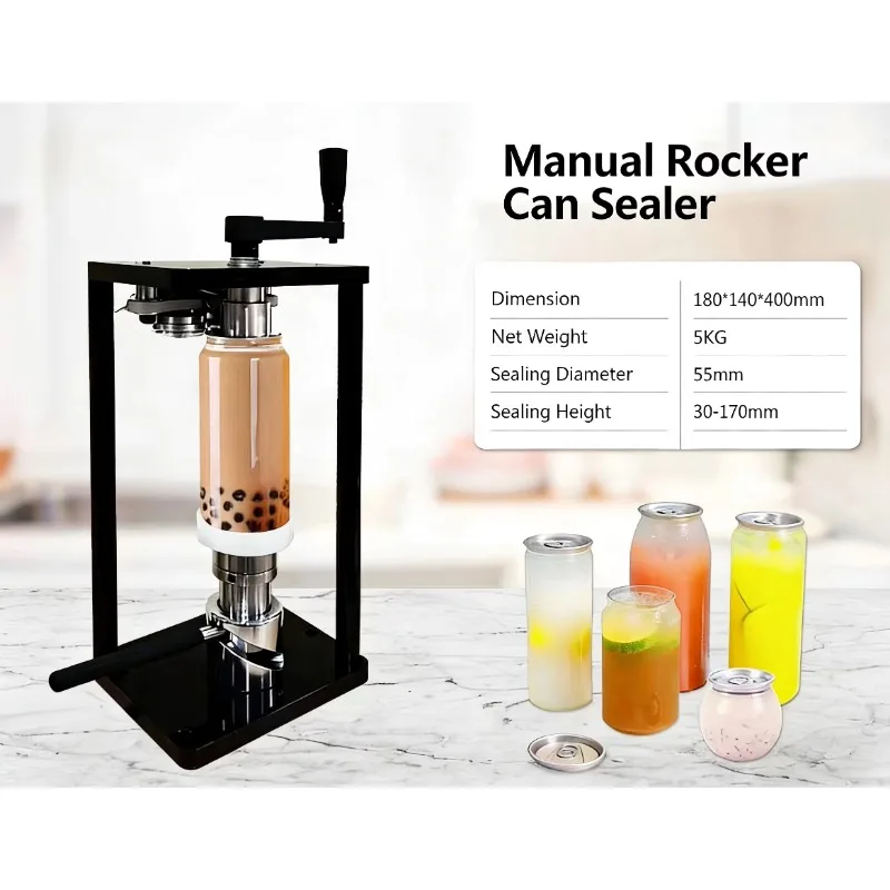 Commercial Manual Can Sealing Machine, Portable One-second Can Sealing, Suitable for Outdoor Use in Milk Tea Shops