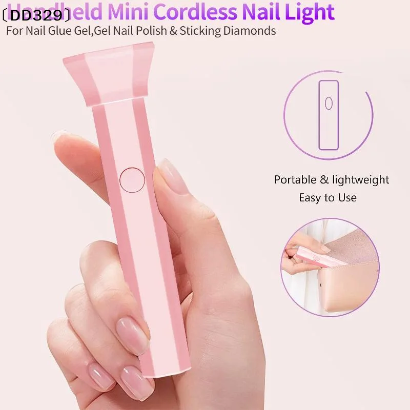 Handheld UV Light For Gel Nails Mini UV Light For Gel Nails Cordless Rechargeable Mini Nail Lamp For Fast Curing Gel〔DD329〕