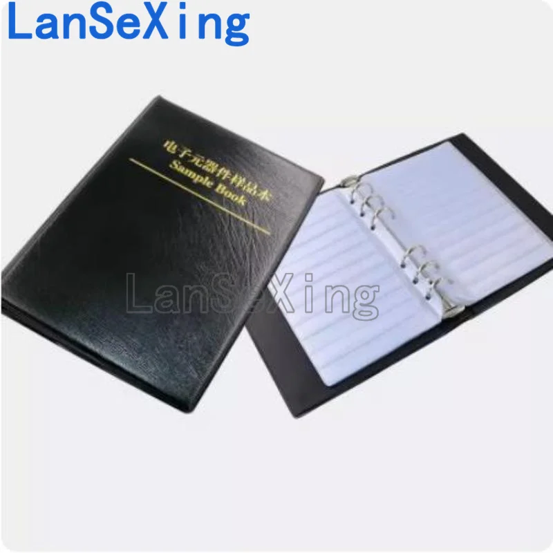 Component book, component sample, blank book, electronic component book, SMD, resistor, capacitor, inductor storage book