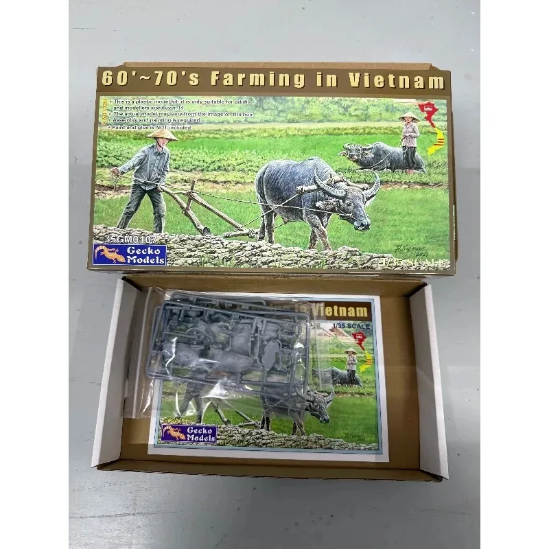

Наборы для сборки моделей Gecko Model 1/35: 60-е годы, 1970-е годы, вьетнамские сельскохозяйственные работники/дети/щенки/бульдозеры/кареты с быками.