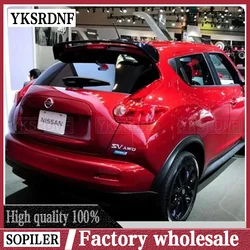 Nissan Juke Spoiler için yüksek kalite ABS malzeme araç arka kanat astar renk Nissan Juke için arka Spoiler Spoiler 2010-2015