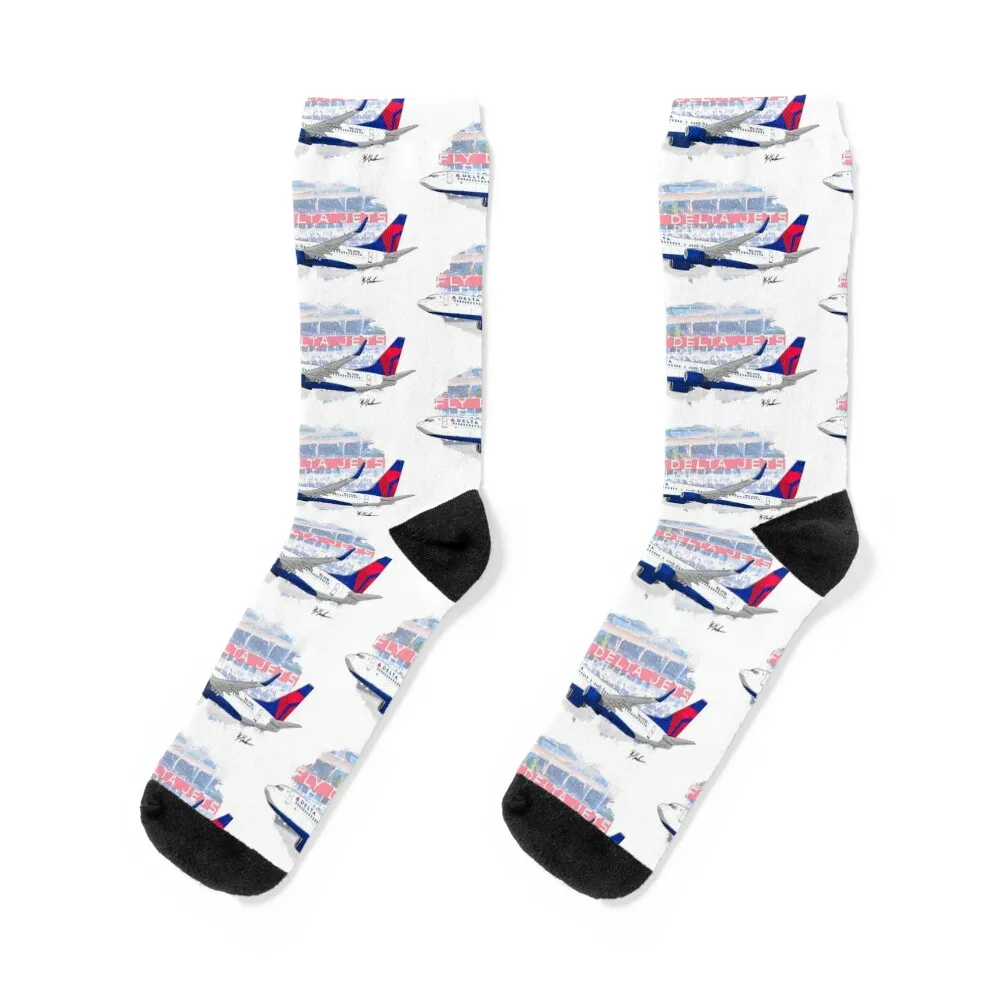 Fly Delta Jets Socks