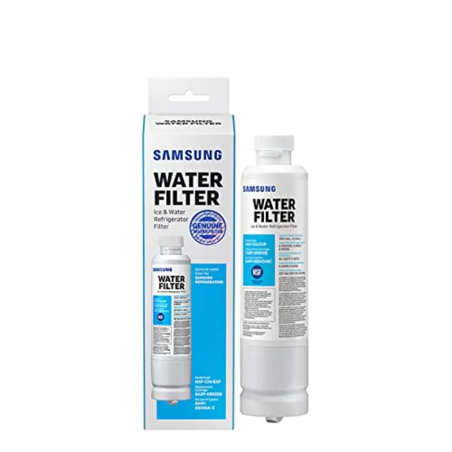

Genuine Filter for Refrigerator Water and Ice Carbon Block Filtration for Clean Clear Drinking Water 6-Month Life HAF-CIN/EXP