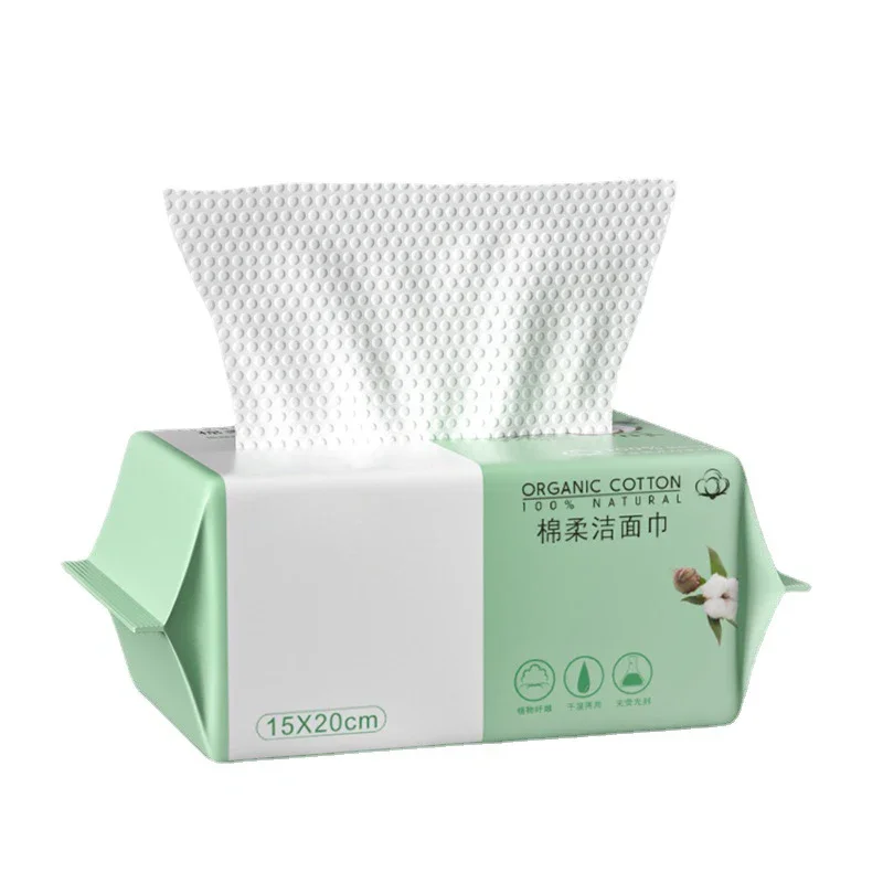 1Pack Disposable Face Towel Travel Cotton Makeup Wipes Face Cleansing Cotton Tissue Soft Towel for Face Wash Makeup Remover