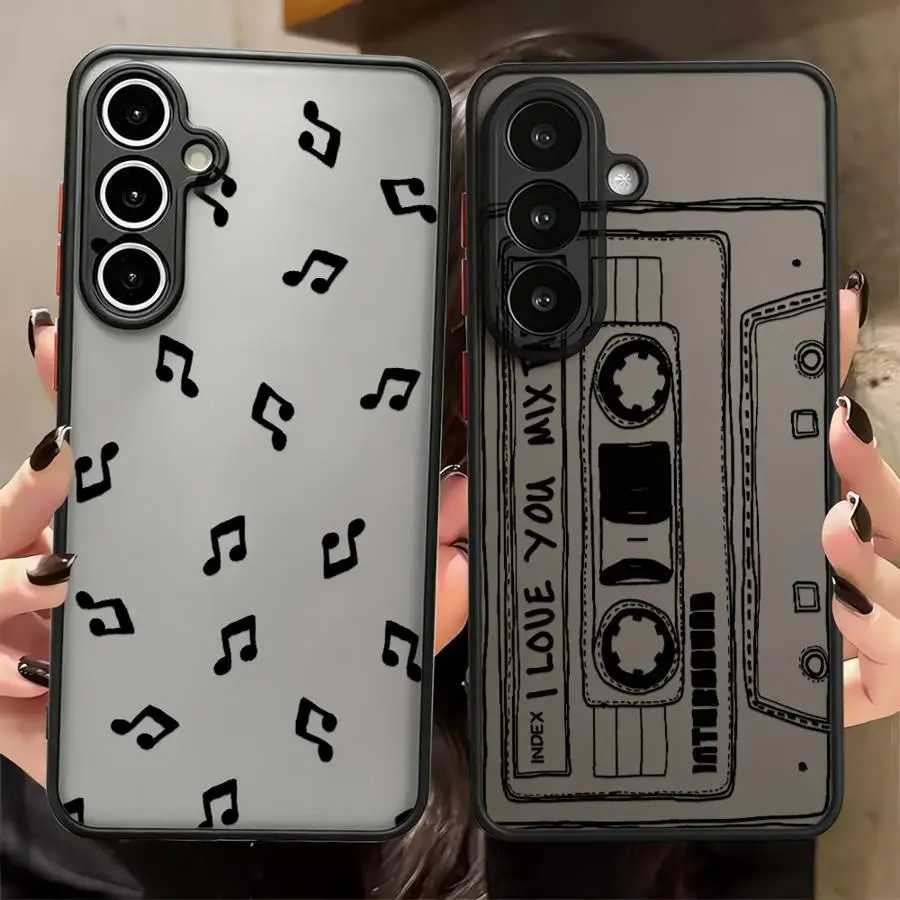 Creative Music Art Phone Cover Case for Samsung Galaxy A14 A23 A73 A33 A34 A36 A54 A17 A52 A53 A16 A15 A52S A72 A35 A56 A55