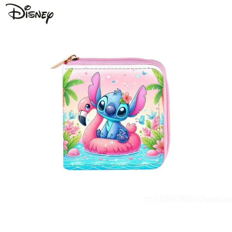 Stitch New Women's Zero Wallet Fashionable High Quality Multi Functional Card Bag Cartoon Cute Versatile Short Zipper Wallet
