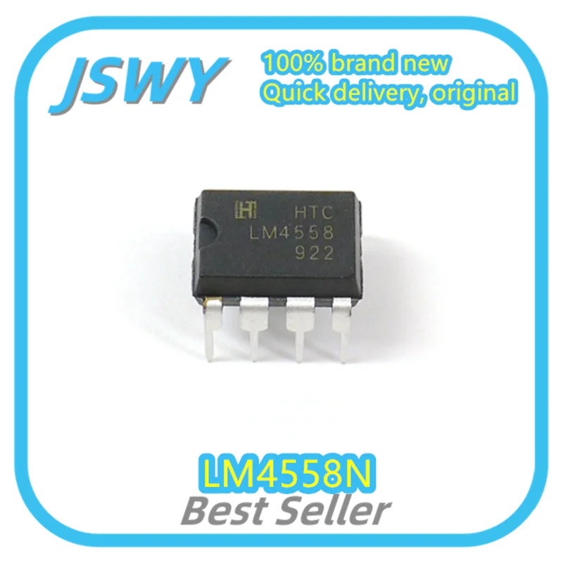 

(10/100pcs) LM4558N LM4558 DIP-8 operational amplifier chip IC brand new original large inventory