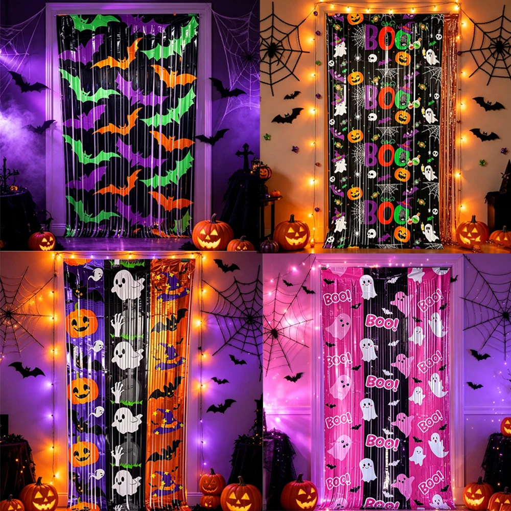 Halloween Foil Fringe Curtain - đánh giá và giá Wedding Backdrop Curtain
