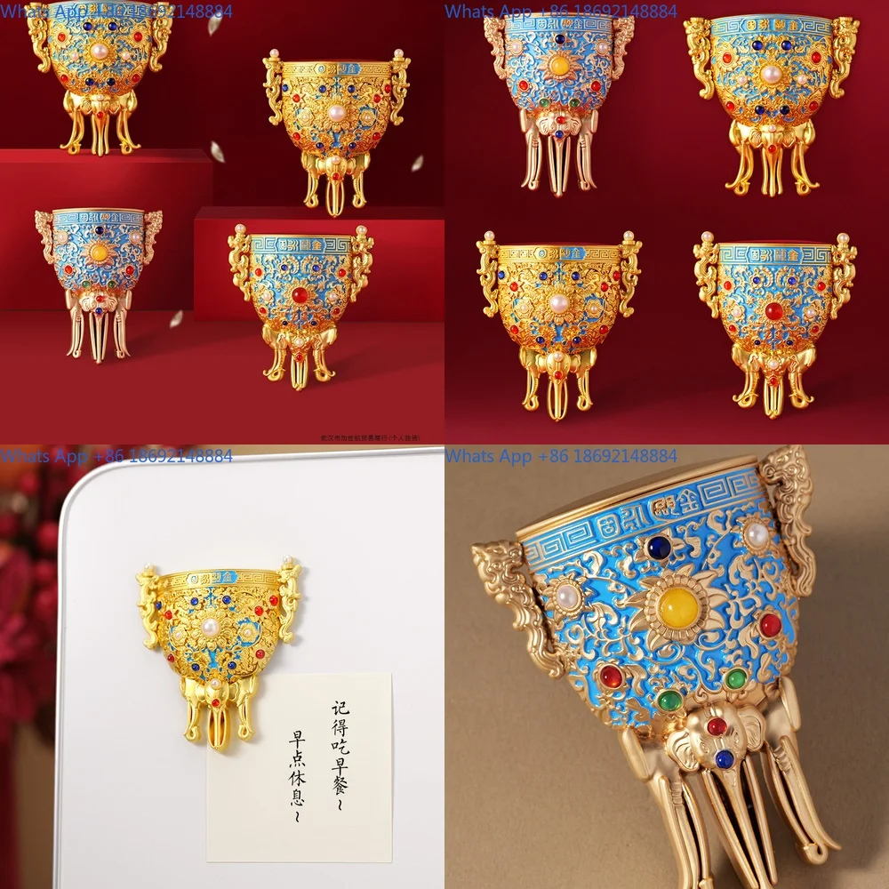 

New Chinese style Museum Eternal Cup Refrigerator Sticker Cultural and Creative Souvenir Palace Museum Refrigerator Sticker