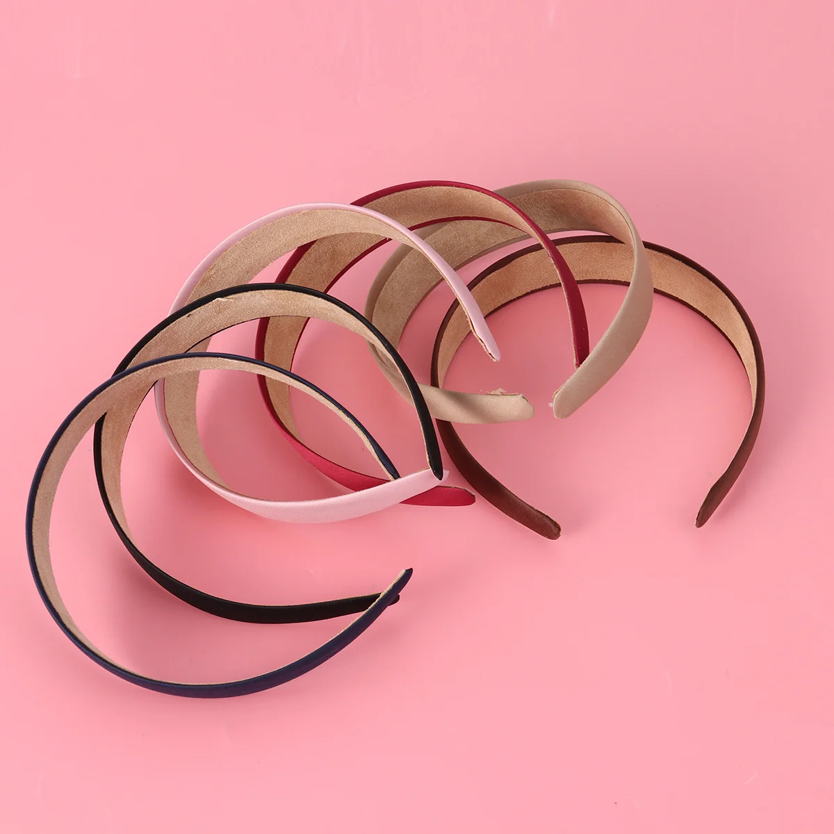 

6Pcs Wide Headband for Women Girls Pure Color Non-Slip Hairbands Elegant Daily Wear Face Washing Makeup Occasion Accessory