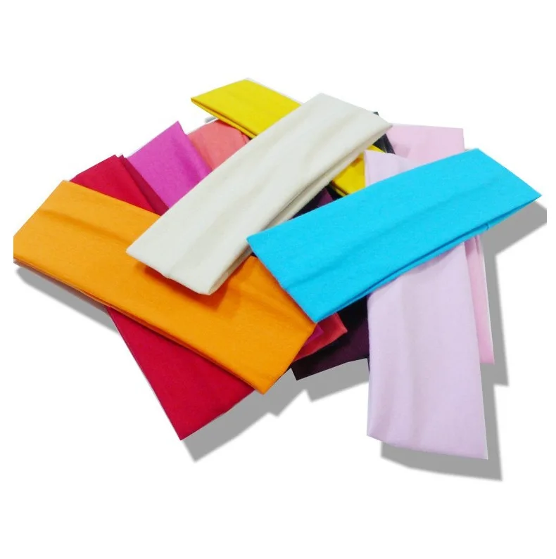 12pcs Mixed Colors Yoga Sports Headbands for Women - Soft Elastic Stretch Girls Athletic Headbands