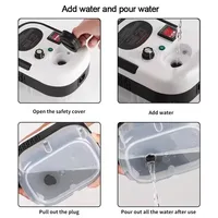 Nettoyeur à vapeur portatif, Machine de nettoyage à vapeur pressurisée à haute température avec têtes de brosse pour cuisine et voiture 4