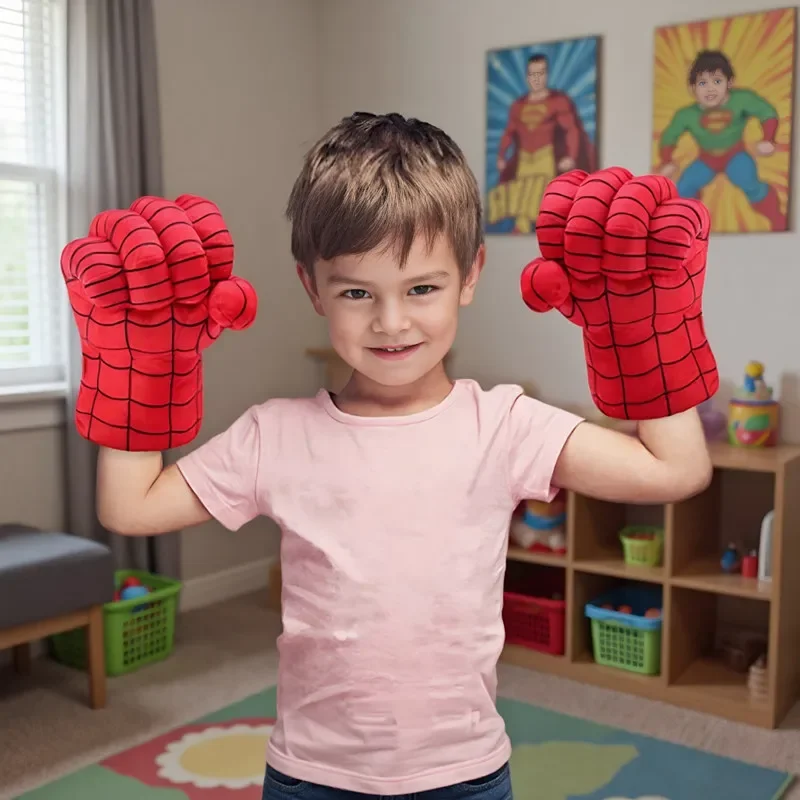 Guantes de Hulk para niños, guantes de boxeo de espuma de superhéroe para niños y niñas, disfraz de juego de rol, actuación de Halloween, fiesta de Carnaval