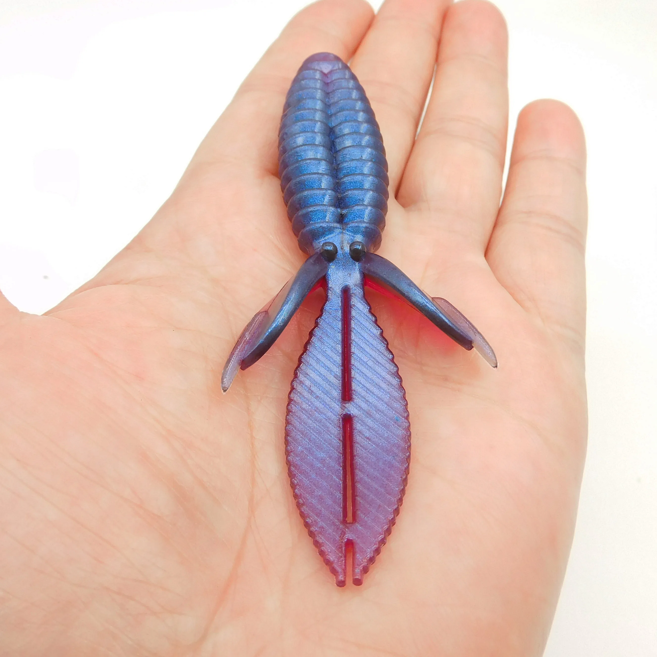 ESFISHING Soft lure Platyfish Leurre 100mm 9g Artificial Silicone Bait Crankbait Fishing Lure Flexible Tackle for Sea Fishing
