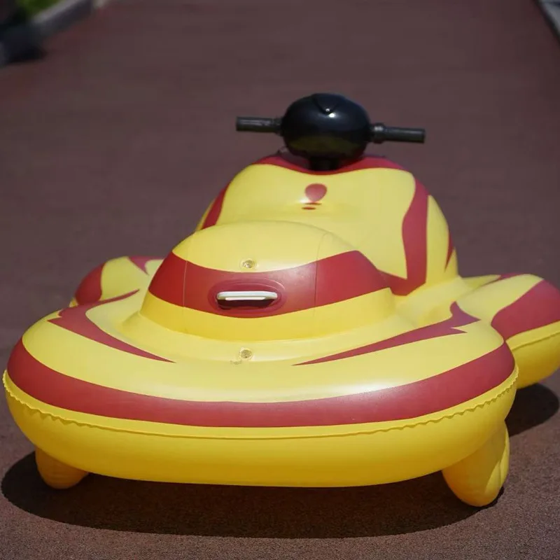 PVC Inflatable Electric Jet Ski for Kids, Portable Inflatable Yacht Kayak, Water Play Float for Outdoor Pool & Park