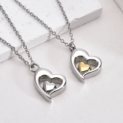 Cremation Jewelry for Ashes for Human Keepsake Stainless Steel Memorial Pendant Cremation Urn Necklace for Human Ashes