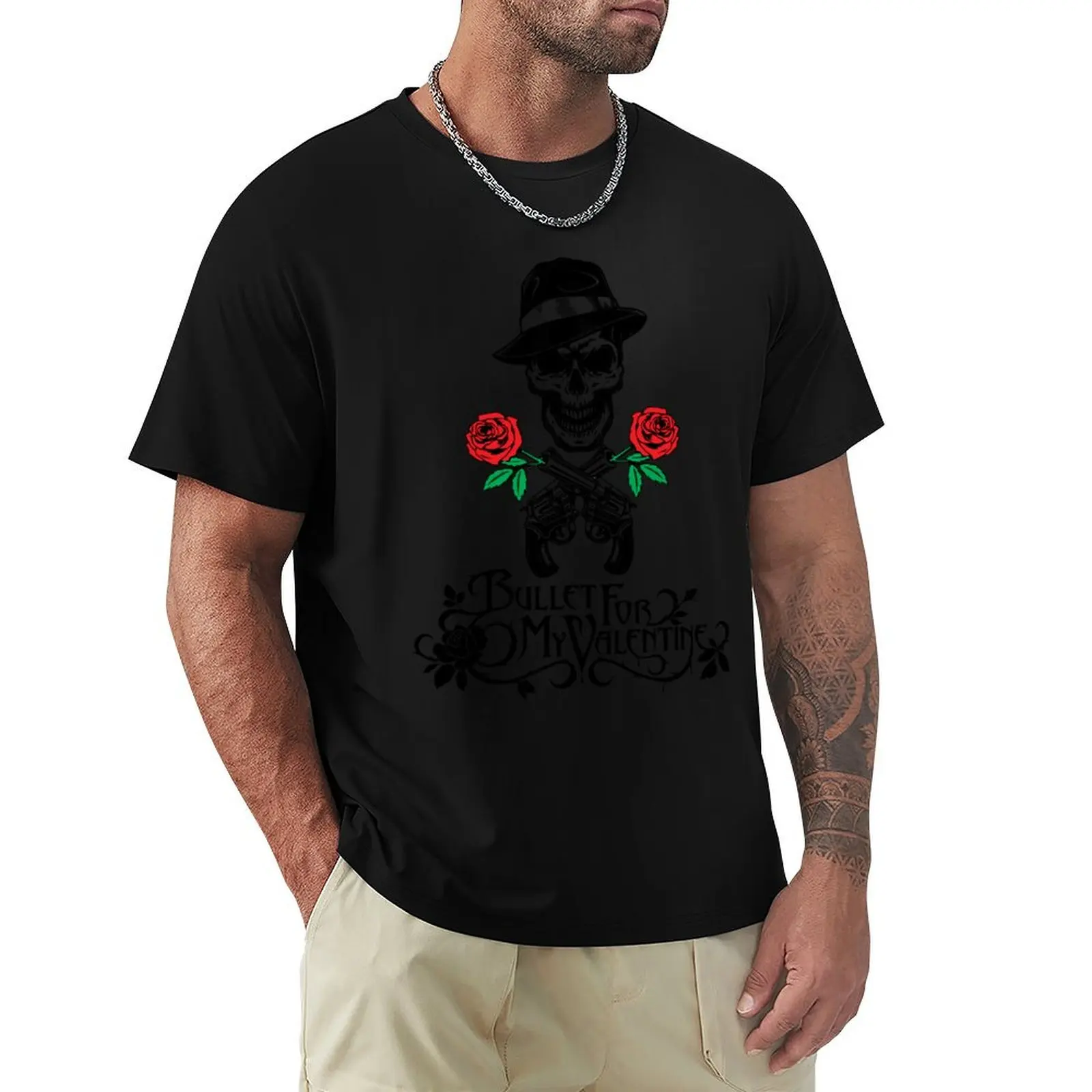 

Vintage Photograp Bullet For My Valentine Illustration Idol Gifts Fot You T-Shirt essential t shirt cotton t shirt men