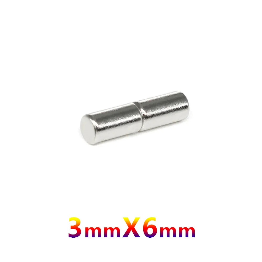 20/50/100/500/1000PCS 3x6 Small Search Minor Magnet 3mm x 6mm Bulk Round Neodymium Magnets 3x6mm Disc Magnets strong 3*6 mm