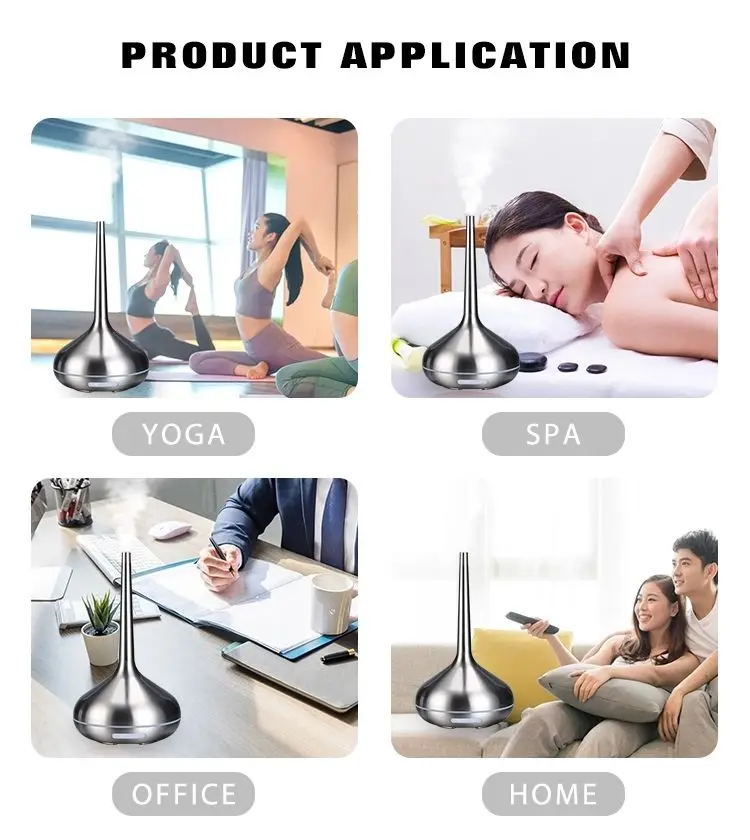 신형 럭셔리 향기 방향제 실린더형 아로마 기계 에센셜 오일 컬럼형 가습기 아로마 디퓨저