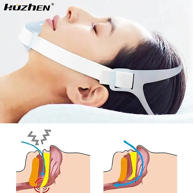 

Anti Snore Chin Strap Nylon Elastic Breathable anti-Snoring Chin Belt Mouth Breathing Band Apnea Belt Improve Sleeping Care Tool