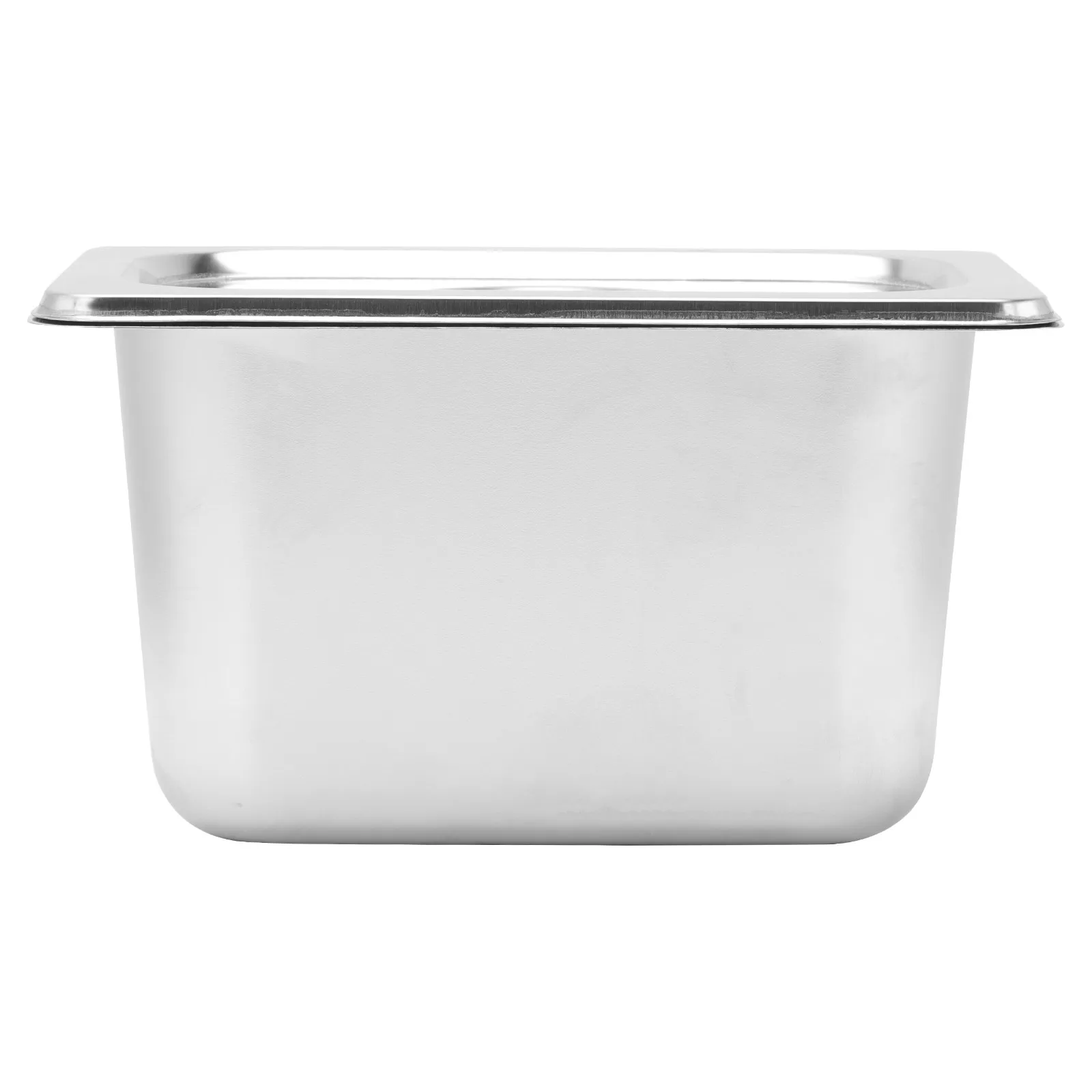 Silver Stainless Steel Fruit Storage Basin Set with Lid Square Food Serving Dish Vegetable Basin And Case for Kitchen Bar