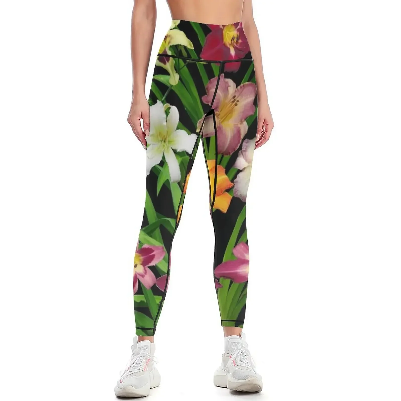 Display of Daylilies II Leggings Women's trousers Women sportwear sports shirts gym Jogger pants Womens Leggings