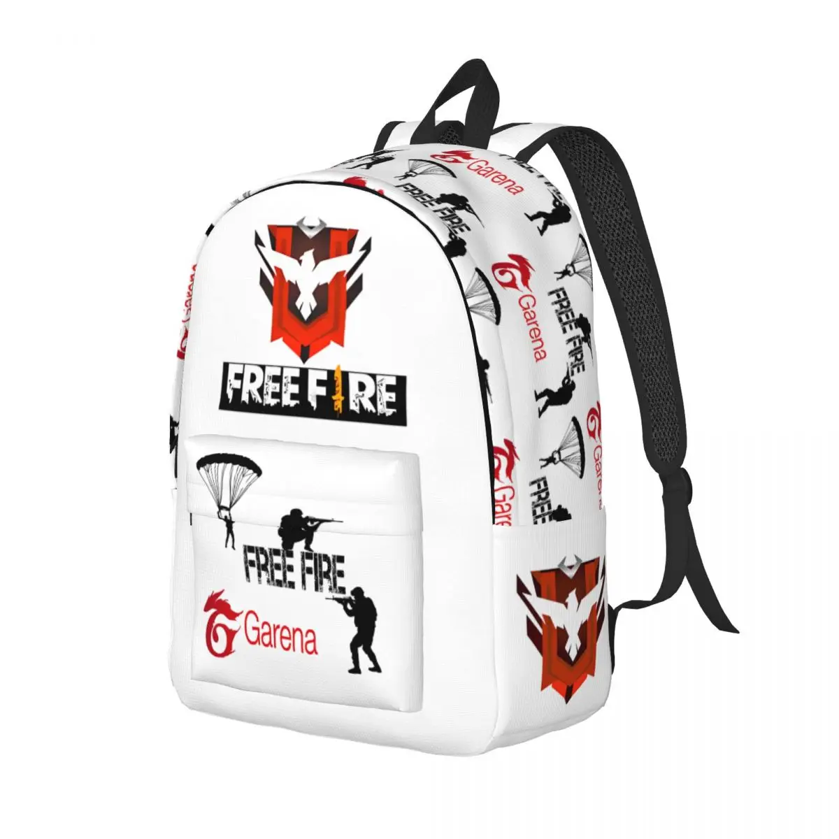 Free-Fire Shooter Game Teenage Backpack Durable Student Hiking Travel Daypack for Men Women Laptop Computer Canvas Bags