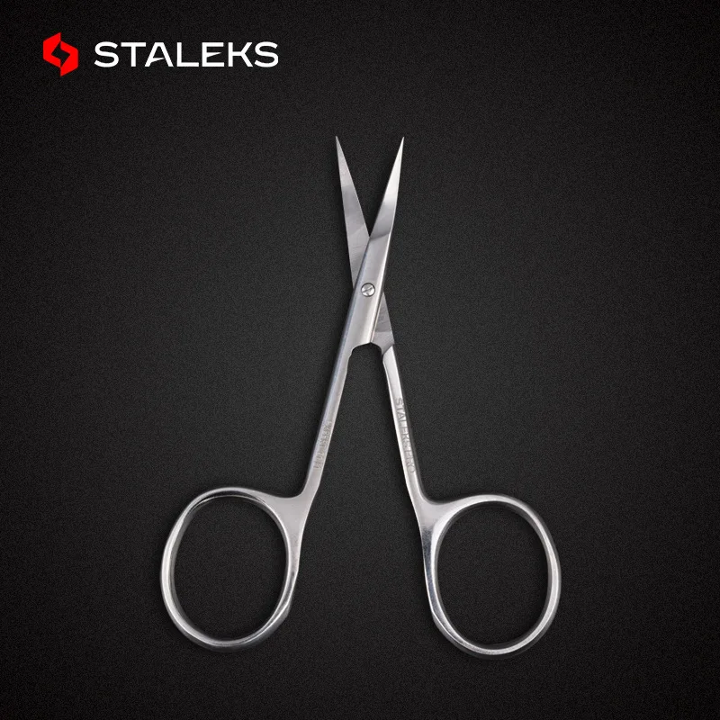 STALEKS-Tesoura de cutícula, aço inoxidável, aparar sobrancelha, nariz cabelo, ferramentas de maquiagem, alta qualidade, Pro Expert 11, tipo 1