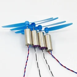 4pcs 8.5mm*20mm 8520 CW+CCW Coreless Motor with Propeller High Speed for 120 120mm DIY QX80 QX95 QX110 FPV RC Quadcopter Frame