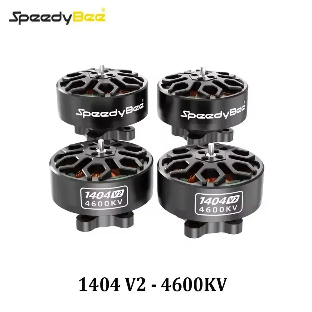 RoRuS4PCSpeedyBee 1404-V2-4600KV Brushless Motor 1.5mm Shaft 9N12P 4S-Lipo Reliable For 2.5/4inch Quadcopter Bee25 2.5 Inch FPV