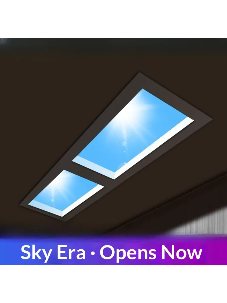 Ultradunne Smart Sky LED-plafondlamp, PC & aluminium kunstmatige zon blauwe hemelverlichting voor keukenbadkamer, gesimuleerde daglichtverlichting - afbeelding 2