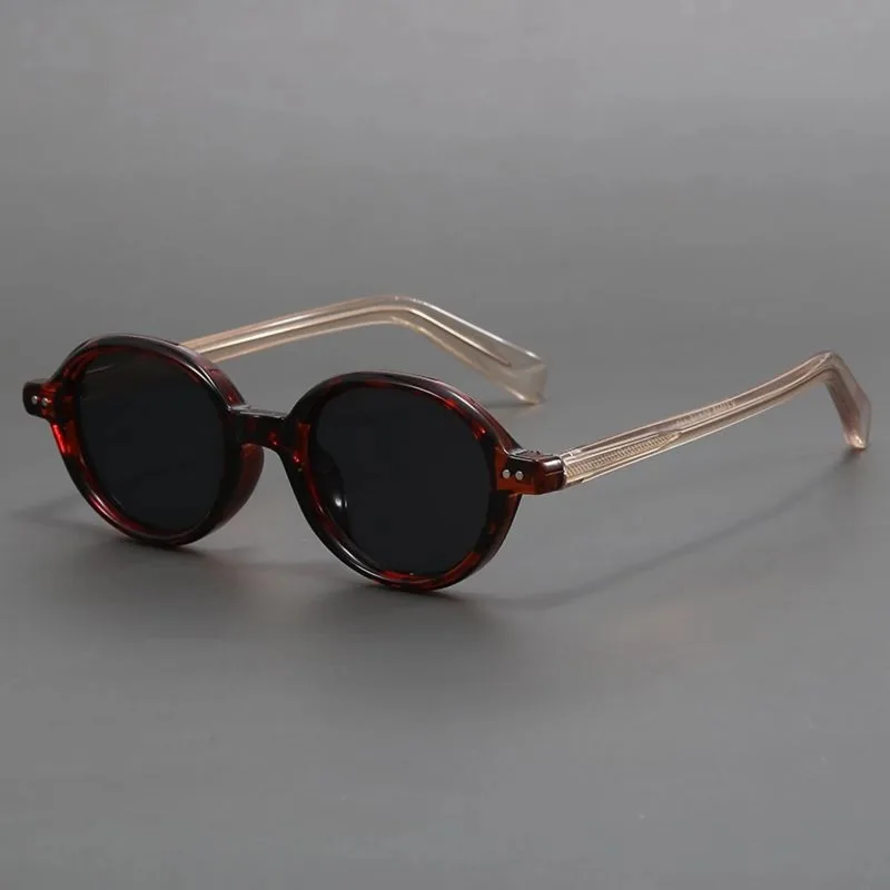 Sexy Small Oval Sunglasses For Women Brand Designer Fashion Luxury Shades UV400 Black Eyewear Men Acetate Sun Glasses view 3