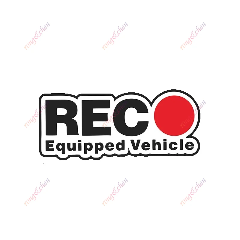 

Funny Car Sticker Dash Cam REC for Car Motorcycle Racing Helmet Laptop Trunk Body Car Window Surfboard Waterproof PVC Decals