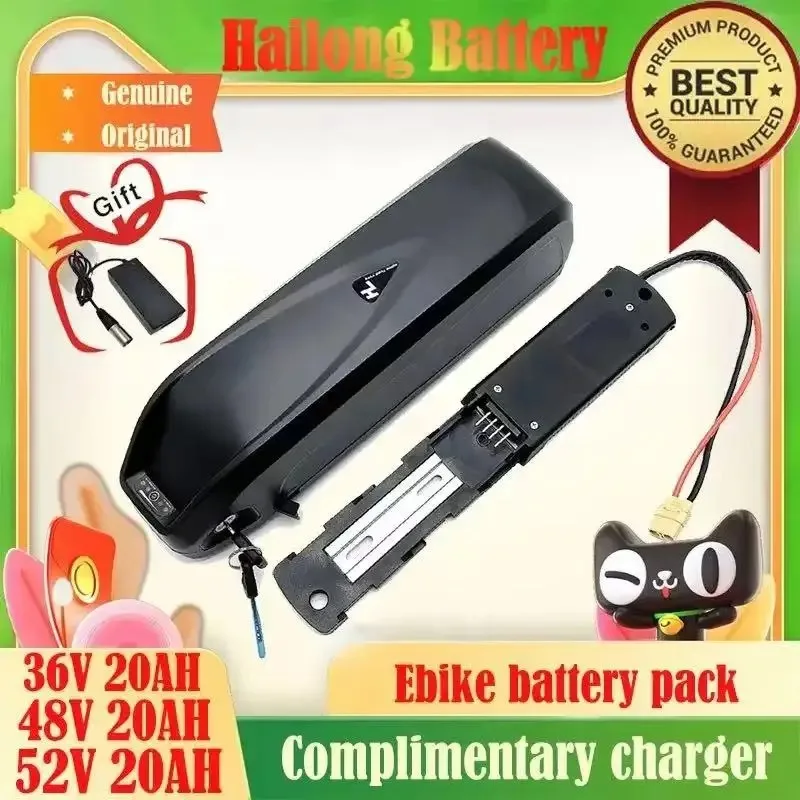 

NEW Original 48V 36V 52V 40AH Hailong Ebike Battery 40AH BMS for 350W 500W 750W 1000W Motor Free Shipping and Free Gift Charger