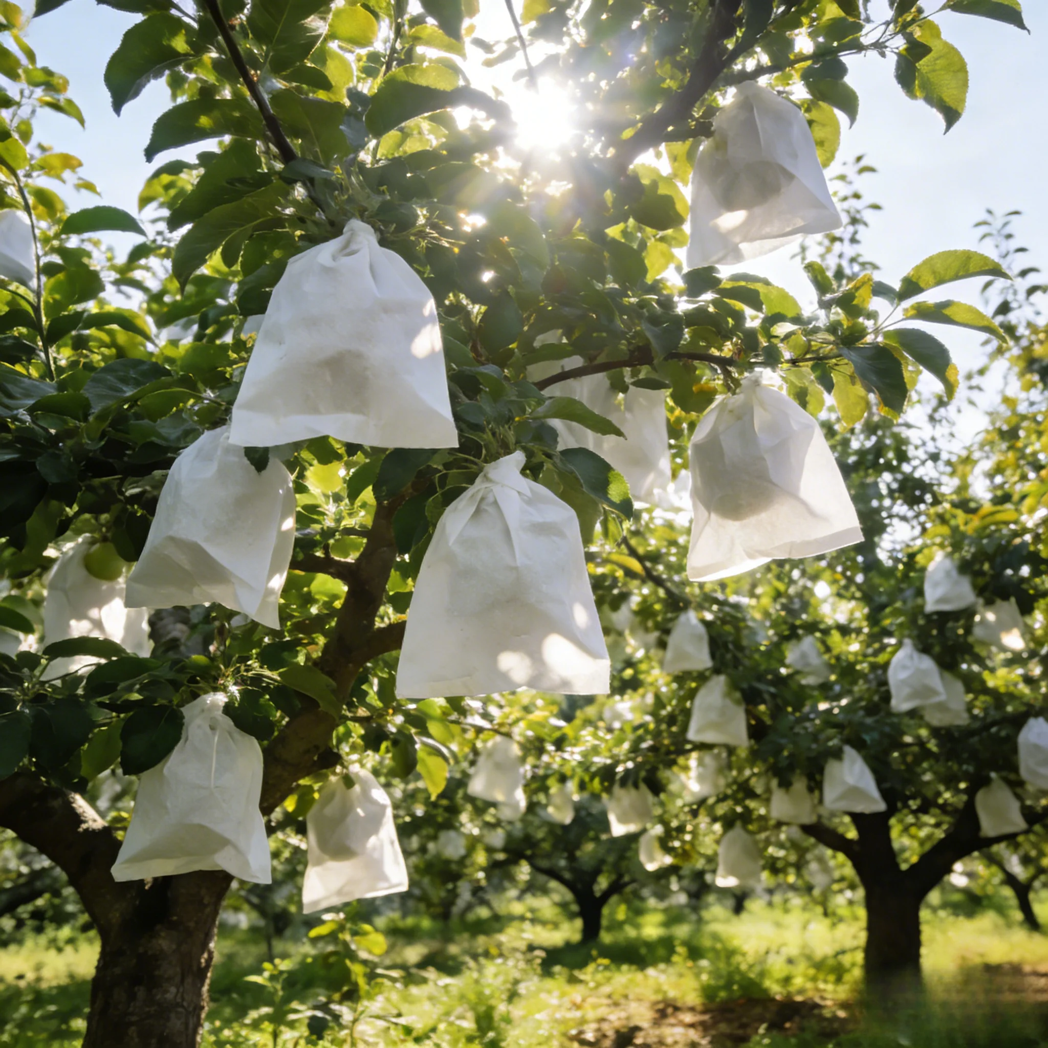 50 Stück 20x30cm Garten-Obstschutzbeutel für Trauben, Netzbeutel gegen Insekten, Schädlinge und Vögel, Pflanzennetzbeutel mit Kordelzug – Detail 8