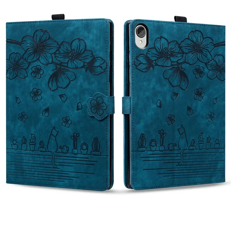 Emboss Flowers Tablet Cover For Lenovo Tab P11 Case 11