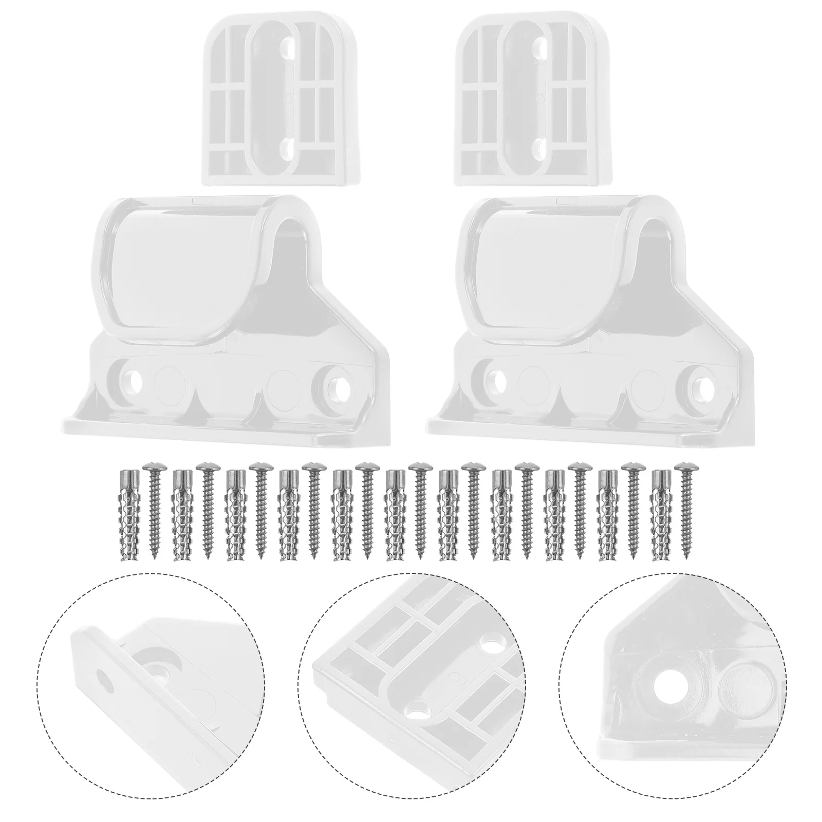 5 قطع من 5 مجموعات من ملحقات بوابة الطفل للكلاب للسلامة في الأبواب، أجهزة بديلة ذات فتحات كبيرة