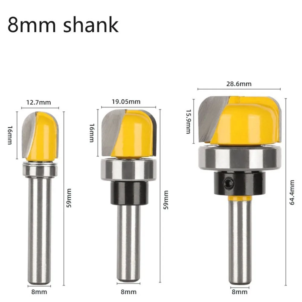 Imagem -03 - Fresadora de Nariz Redondo para Madeira Shank Bowl e Tray Router Bit Ferramentas para Madeira mm 1pc