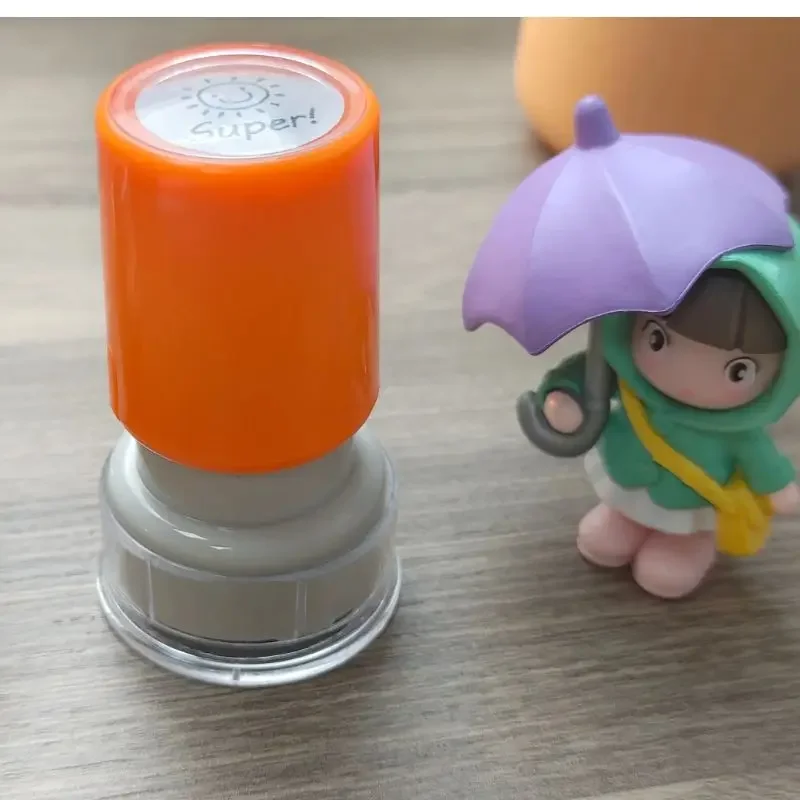 Uroczy, fantazyjny, wielokolorowy stempel dla nauczyciela lub zabawny stempel dla dzieci z niestandardowym logo, artykuły papiernicze, stempel biurowy OEM