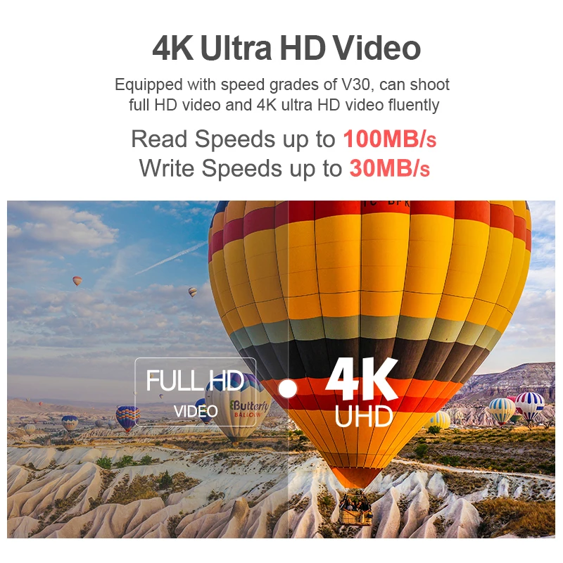 Netac SD Card 32gb 64gb Video Card Micro SD 128gb 256gb 512gb A1 V30 U3 C10 Flash Memory Card do kamery 4K — zdjęcie 7
