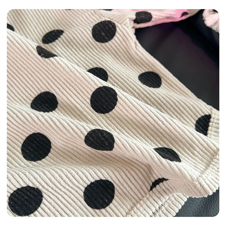 Kinder-Langarmshirt mit Polka-Dot-Muster, koreanischer Stil, Herbst-Baby-Freizeit-Unterhemd für Jungen und Mädchen, Rundhals-Strickkleidung – Detail 7