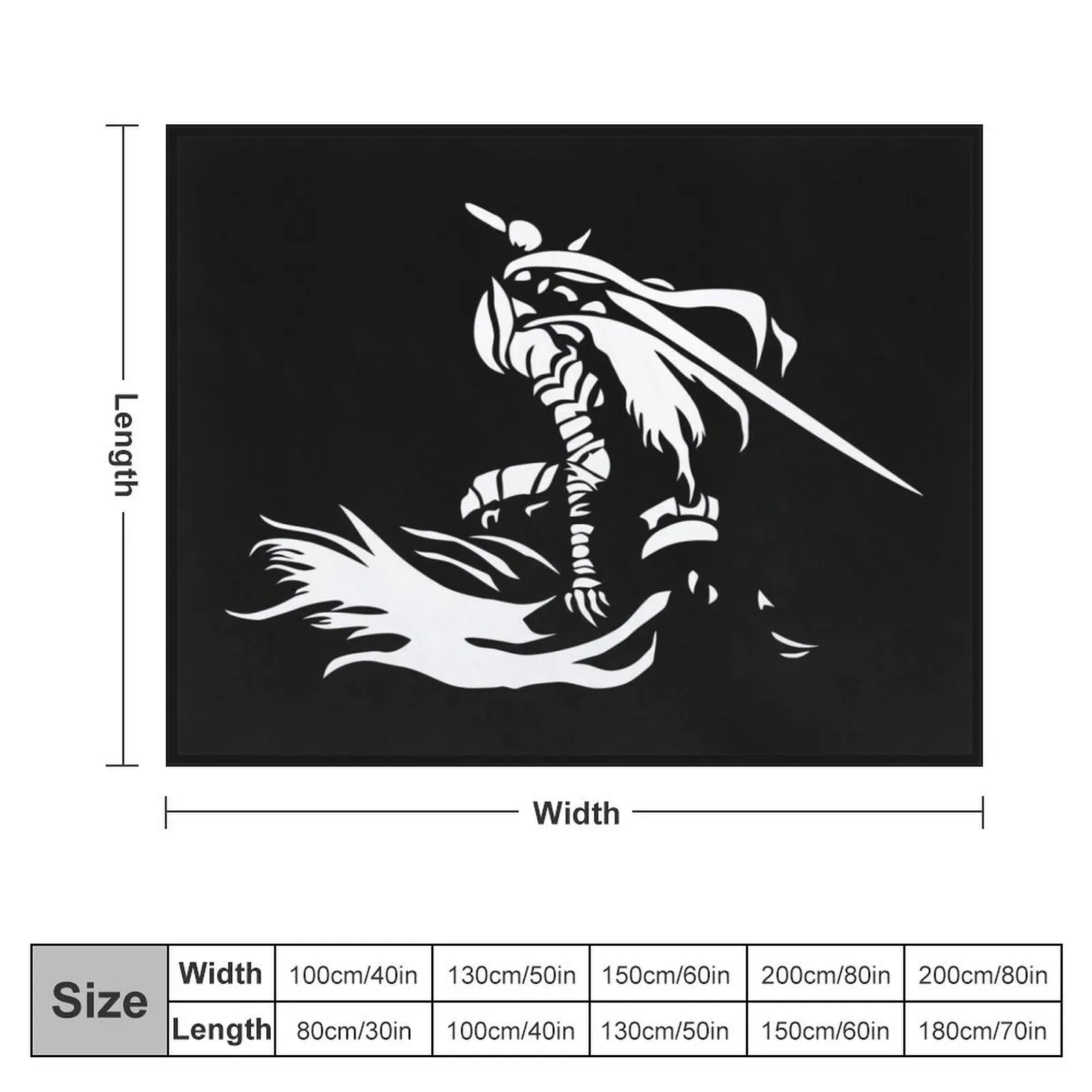 Artorias of the Abyss (White) Throw Blanket Loose valentine gift ideas Bed Fashionable Blankets